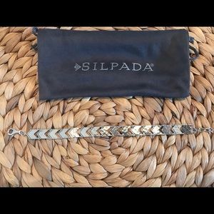 Silpada, Chevron Link Bracelet, sterling silver
